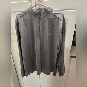 Greg Norman Performance Gray Quarter-Zip Pullover UPF